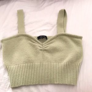 XL Sage Witty Fox knit tank